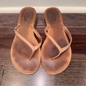 Rainbow Tan Sandals with Rhinestone Details